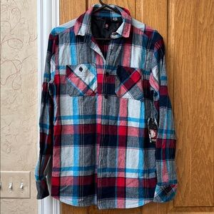 Element Multicolor Plaid Flannel Shirt